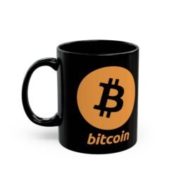 Alternative view of ₿☕ Bitcoin Black Mug – Sip & HODL