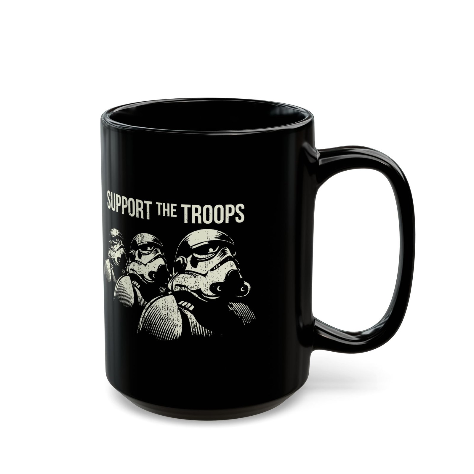 ☕ Support the Troops Black Mug – Fuel Your Day, Empire Style - Image 5