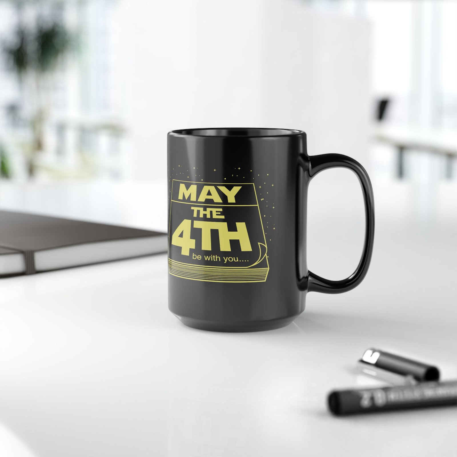βπ
π May the 4th Be With You Black Mug β Sip Like Itβs a Galactic Holiday - Image 10