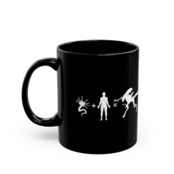 Alternative view of 👽 Alien Equation Black Mug – Fuel Up with Xenomorph Logic