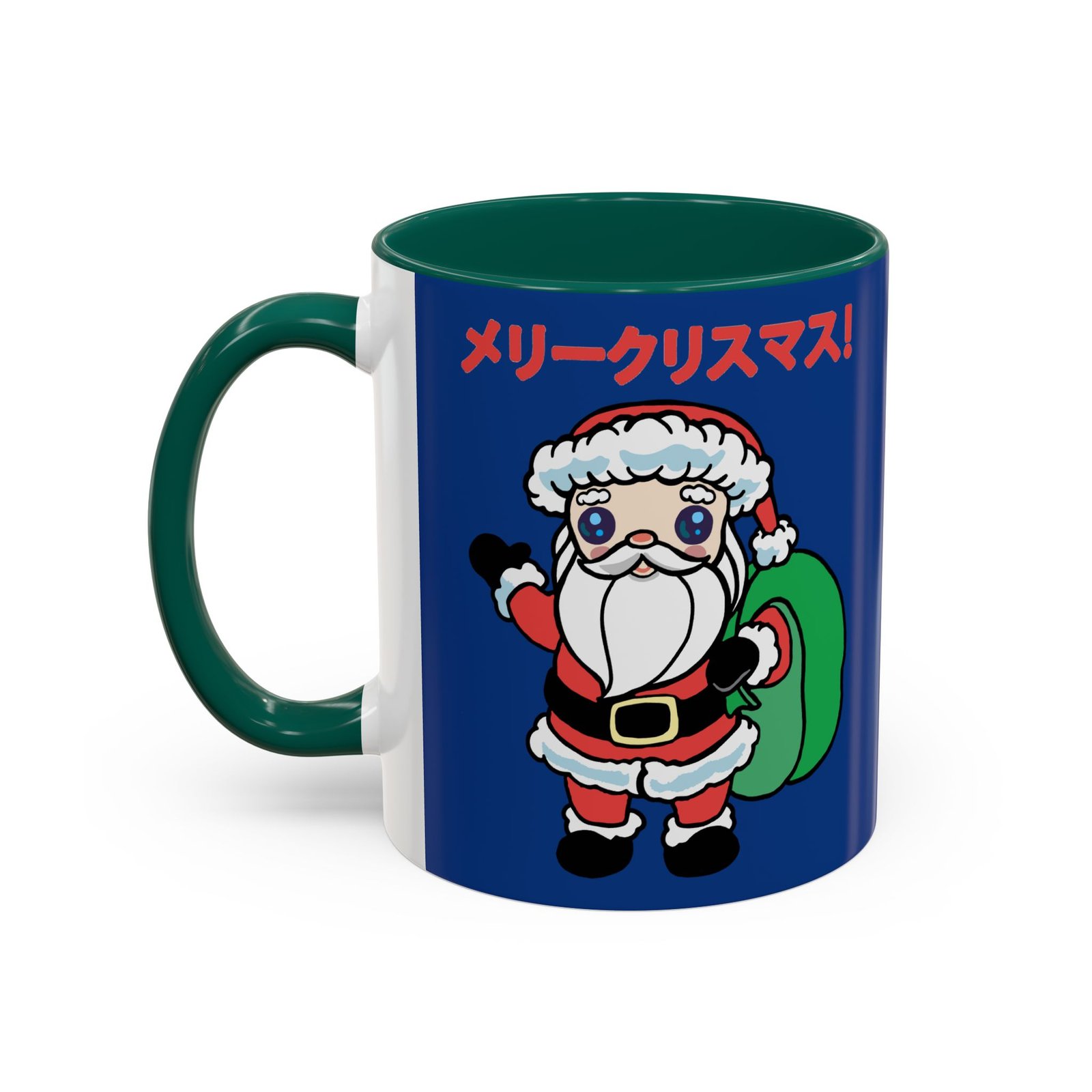 ☕ Kawaii Santa Color Accent Mug – メリークリスマス with Every Sip - Image 8