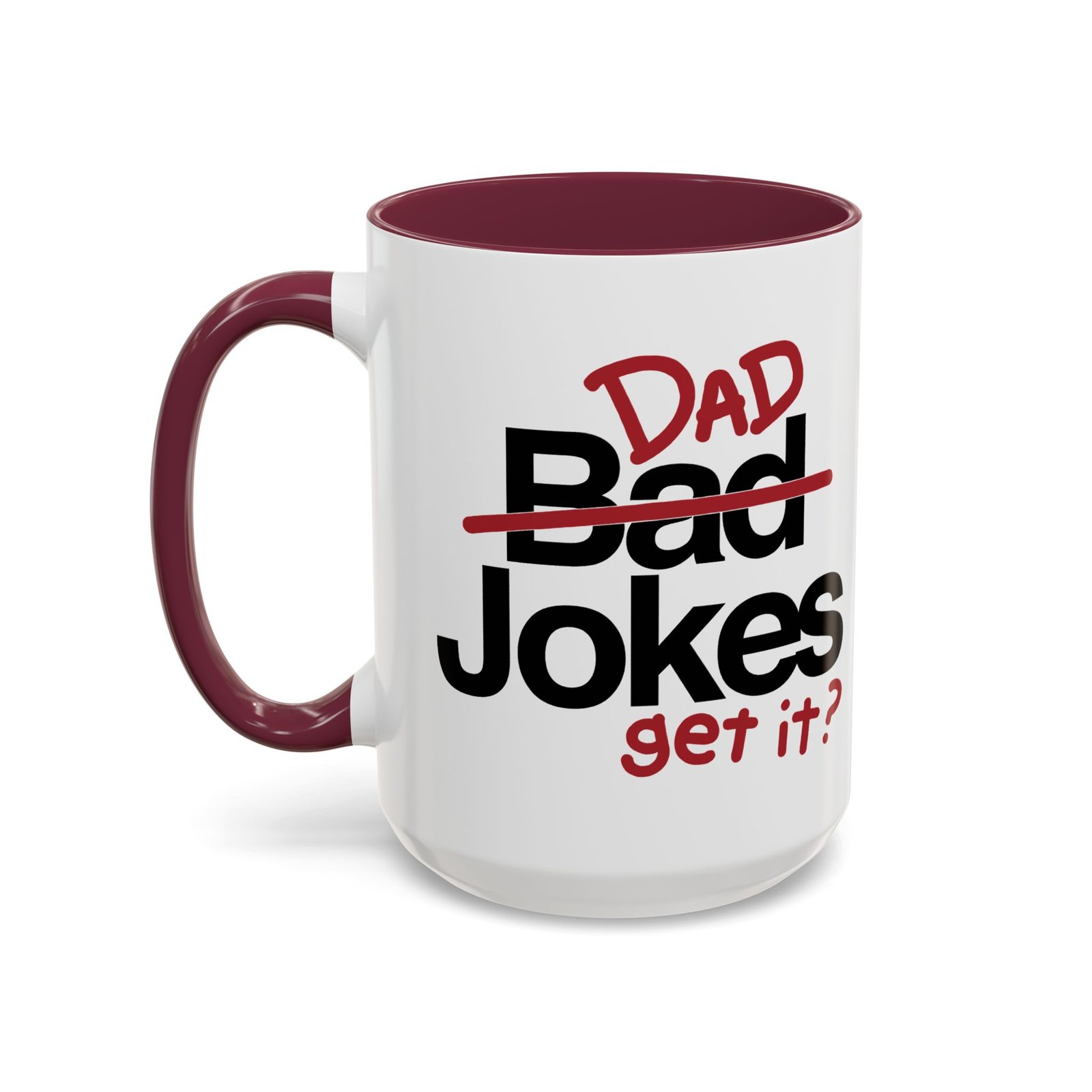 ☕ Dad Jokes Color Accent Mug – Get It? You Will. - Image 18
