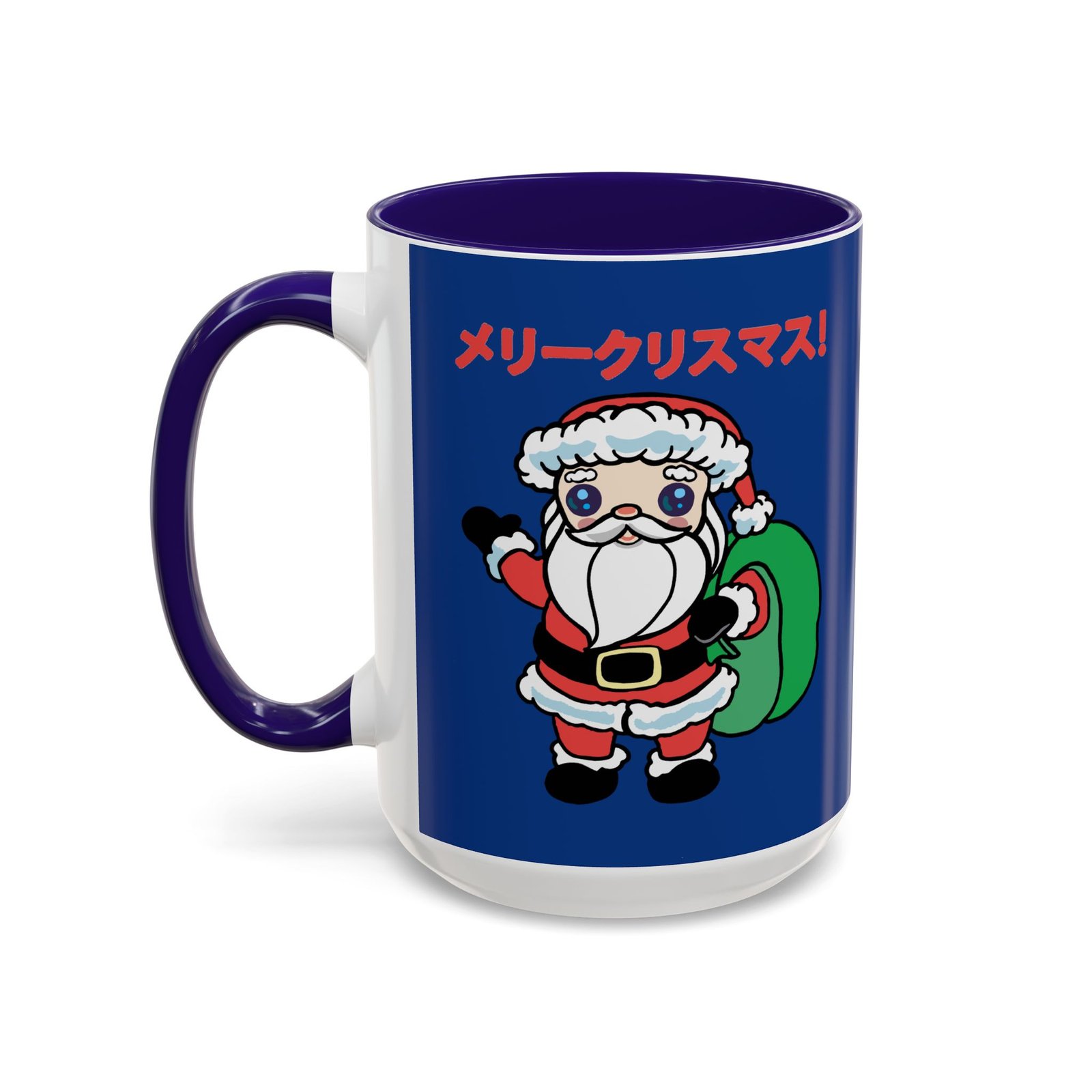 ☕ Kawaii Santa Color Accent Mug – メリークリスマス with Every Sip - Image 16