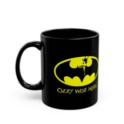 Alternative view of 🦇☕ Ozzy Was Here Black Mug – A Sip of Chaos, Straight from the Bat Cave