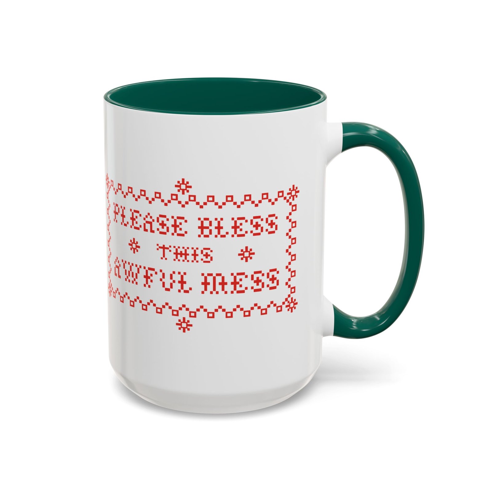 🧵☕ Please Bless This Awful Mess Accent Mug – Sip Through the Chaos - Image 31
