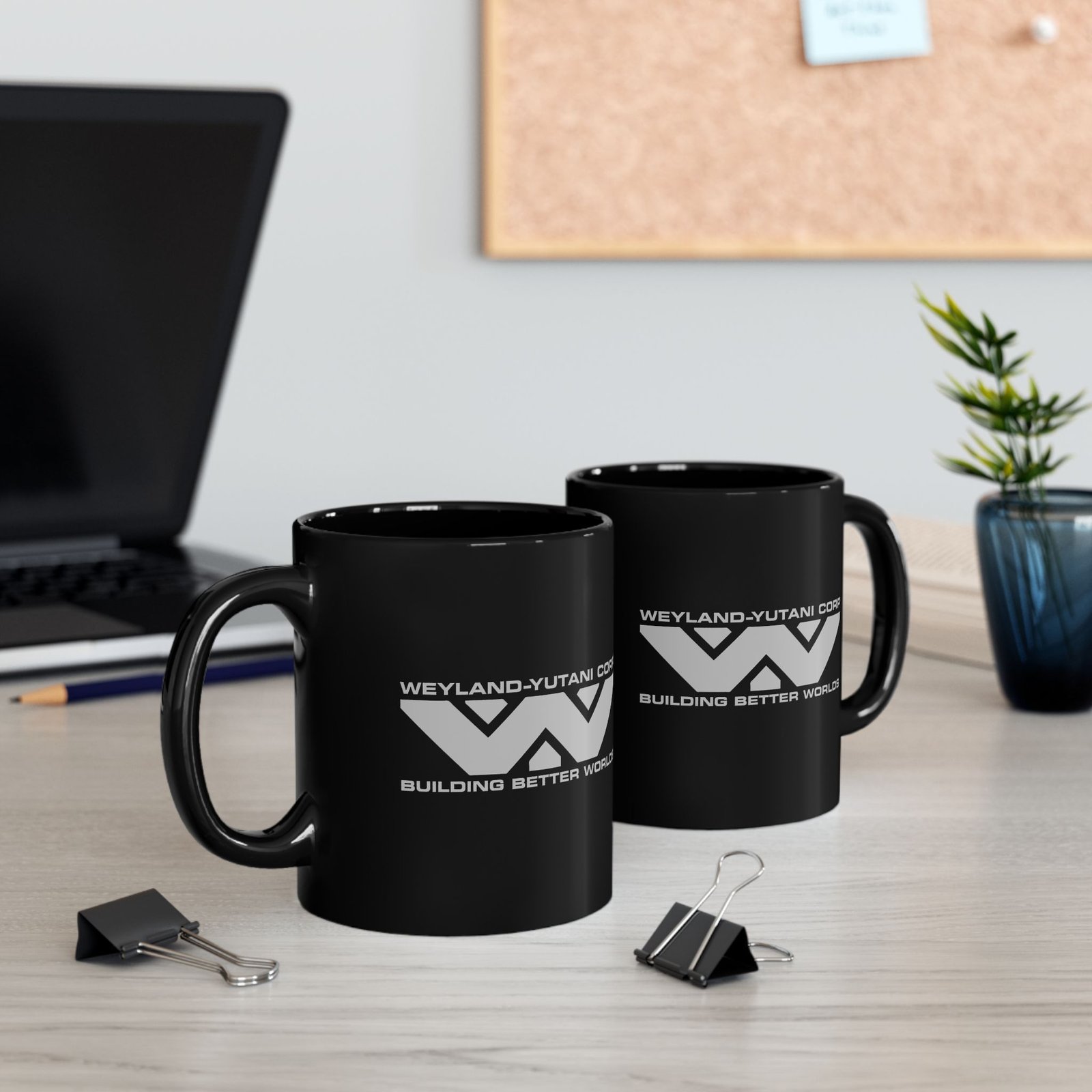 👽☕ Weyland-Yutani Corp Black Mug – Building Better Worlds, One Sip at a Time - Image 4