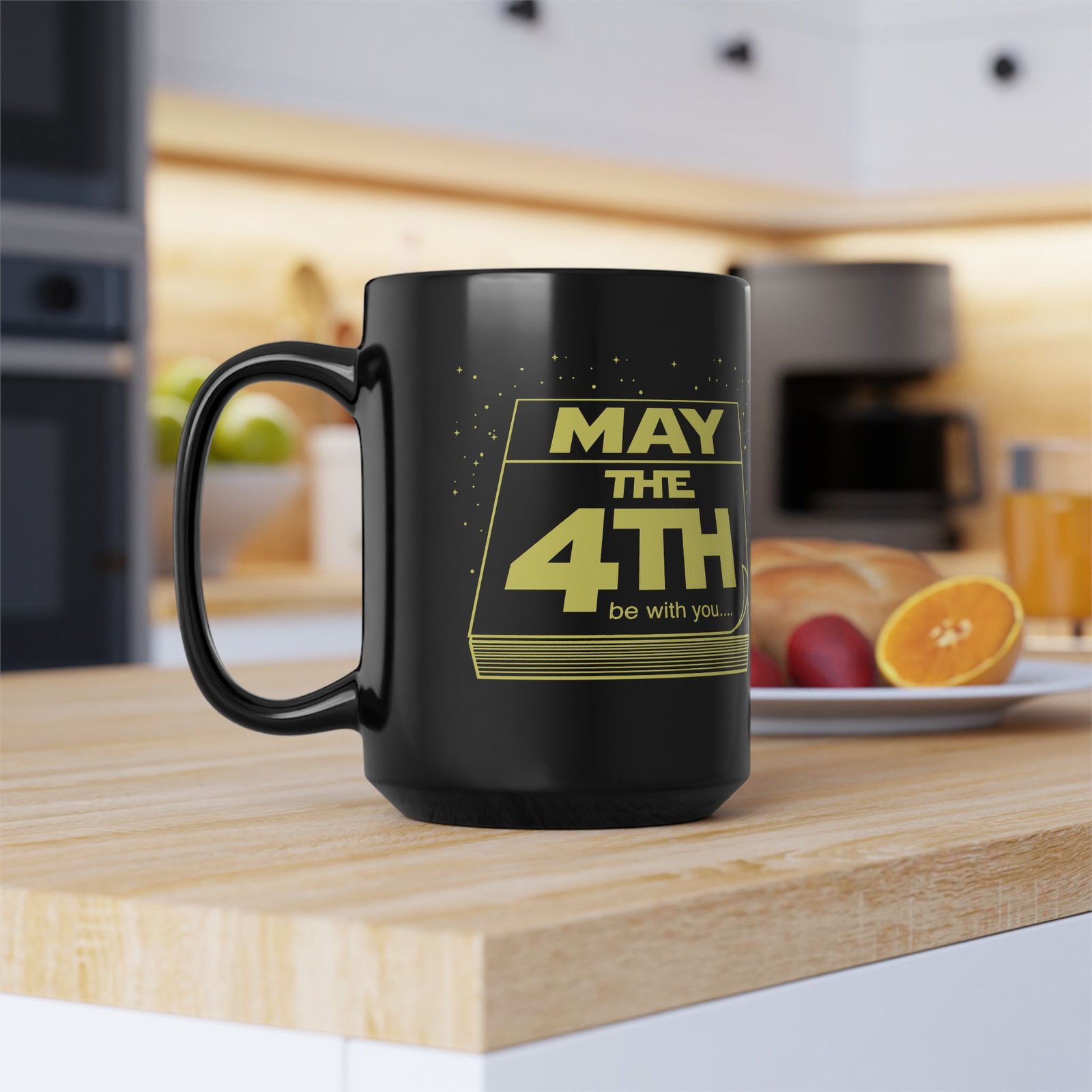 βπ
π May the 4th Be With You Black Mug β Sip Like Itβs a Galactic Holiday - Image 9