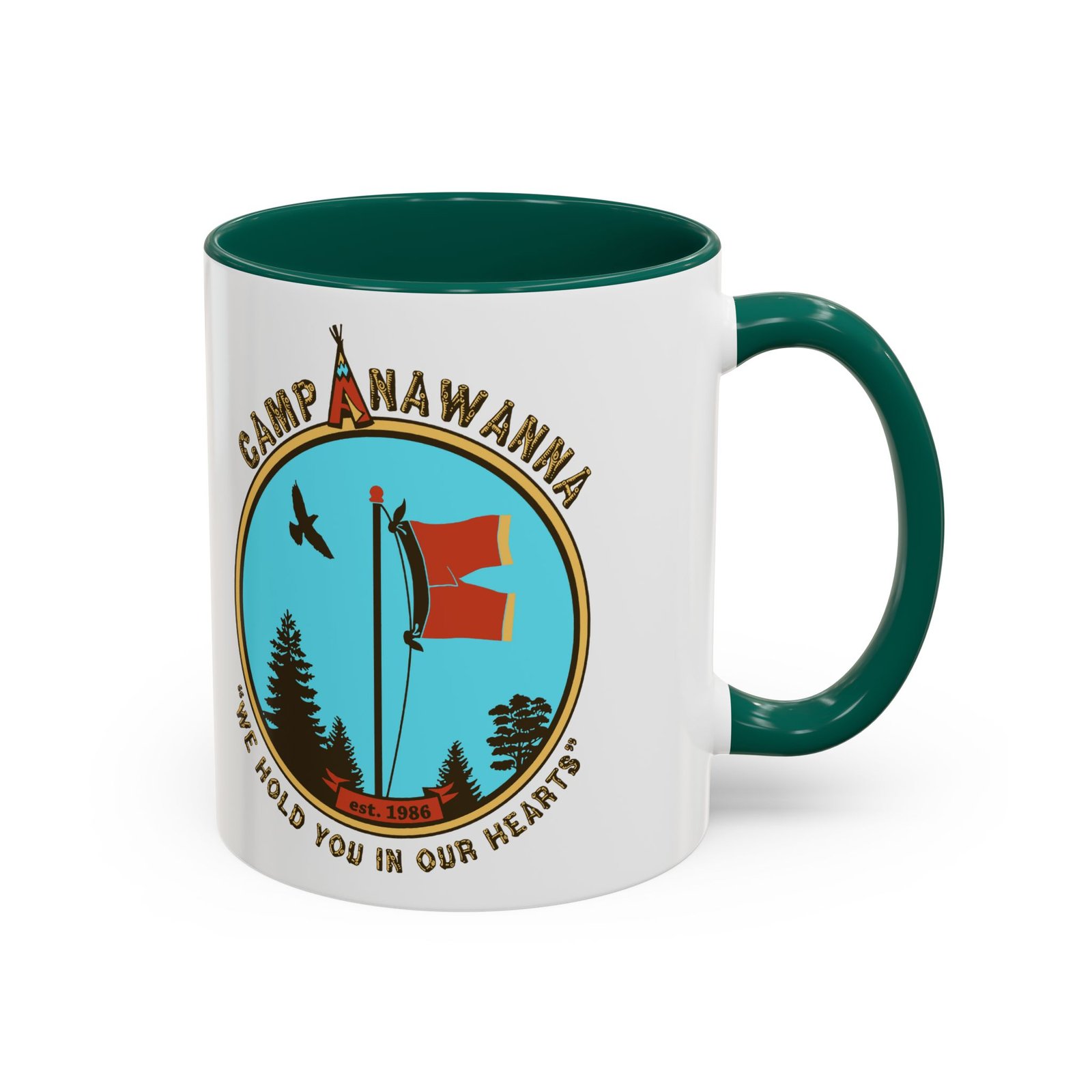 ☕🏕️🩲 Camp Anawanna Color Accent Mug – We Hold You in Our Hearts (and Hands) - Image 9