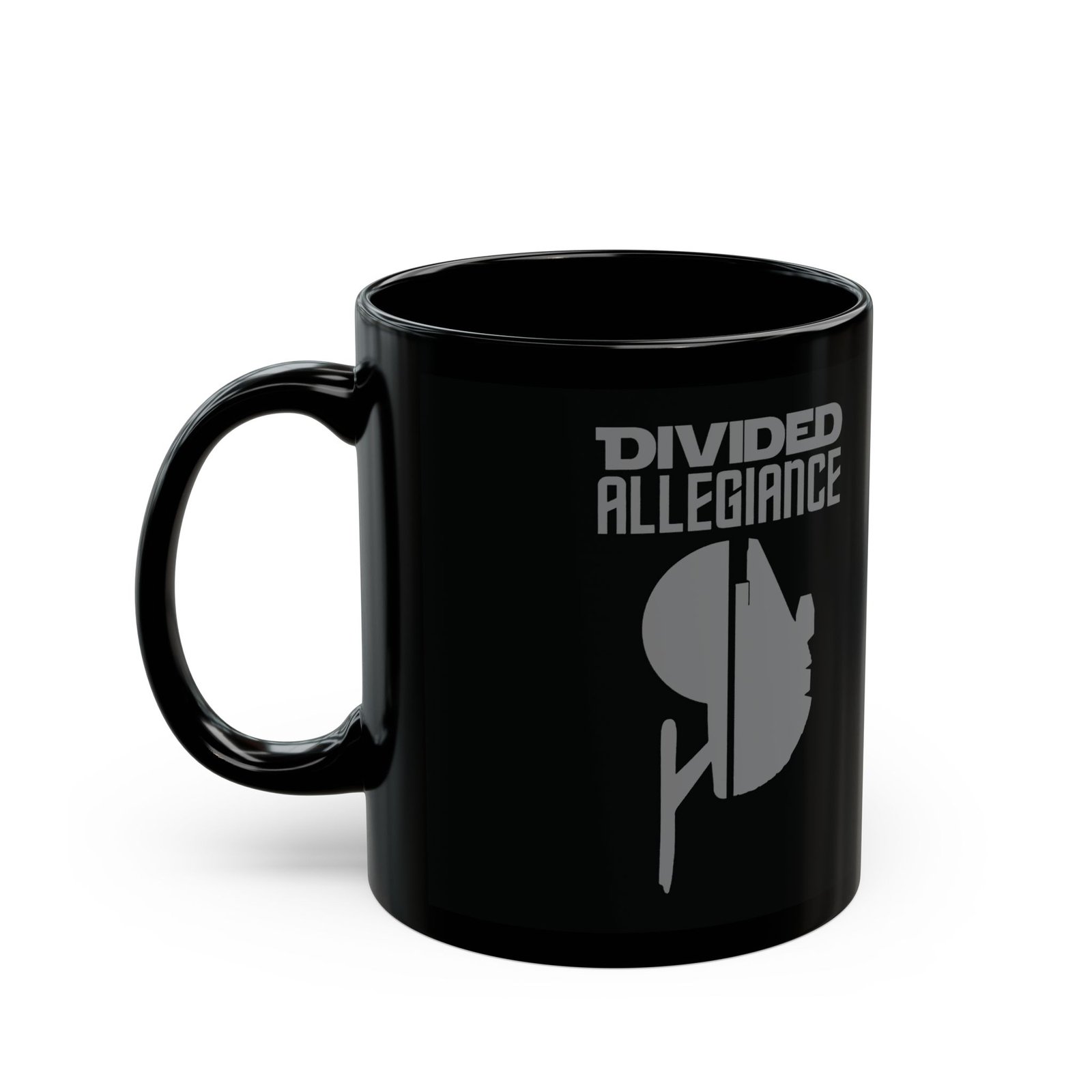 🚀🛸 Divided Allegiance Black Mug – One Mug, Two Galaxies - Image 2