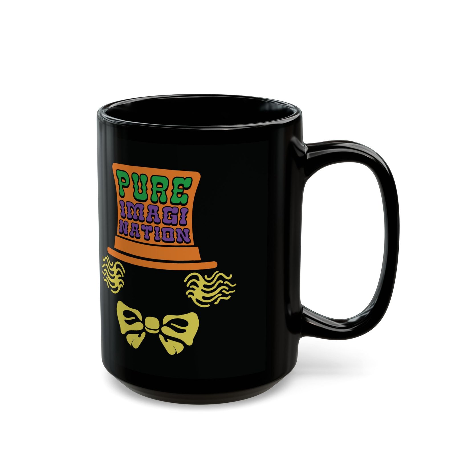 🎩☕ Pure Imagination Black Mug – Sip Into a World of Wonder - Image 5