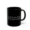 ☕🎲⚔️ Choose Your Weapon Black Mug – Caffeinate Before You Roll