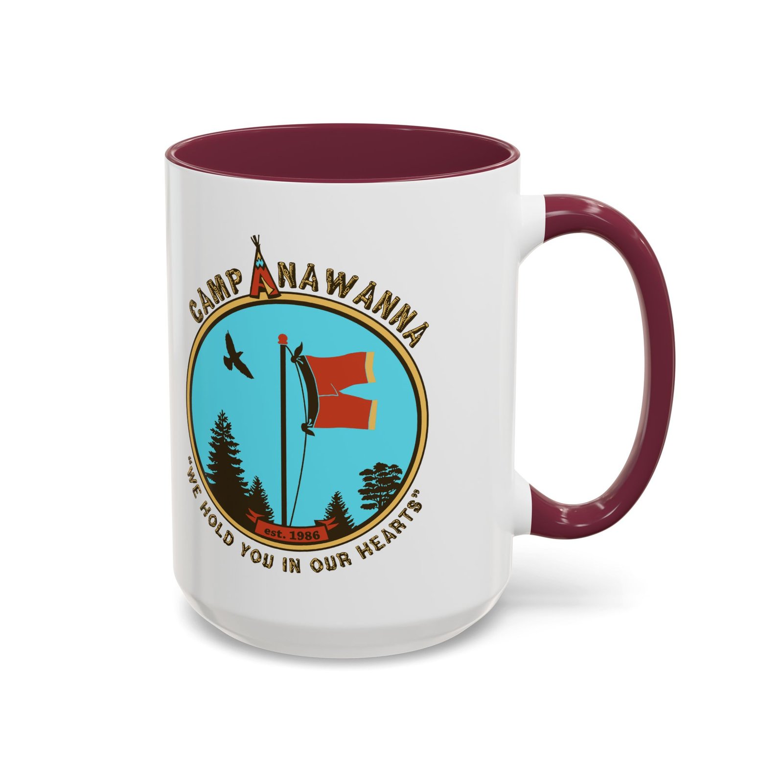 ☕🏕️🩲 Camp Anawanna Color Accent Mug – We Hold You in Our Hearts (and Hands) - Image 37