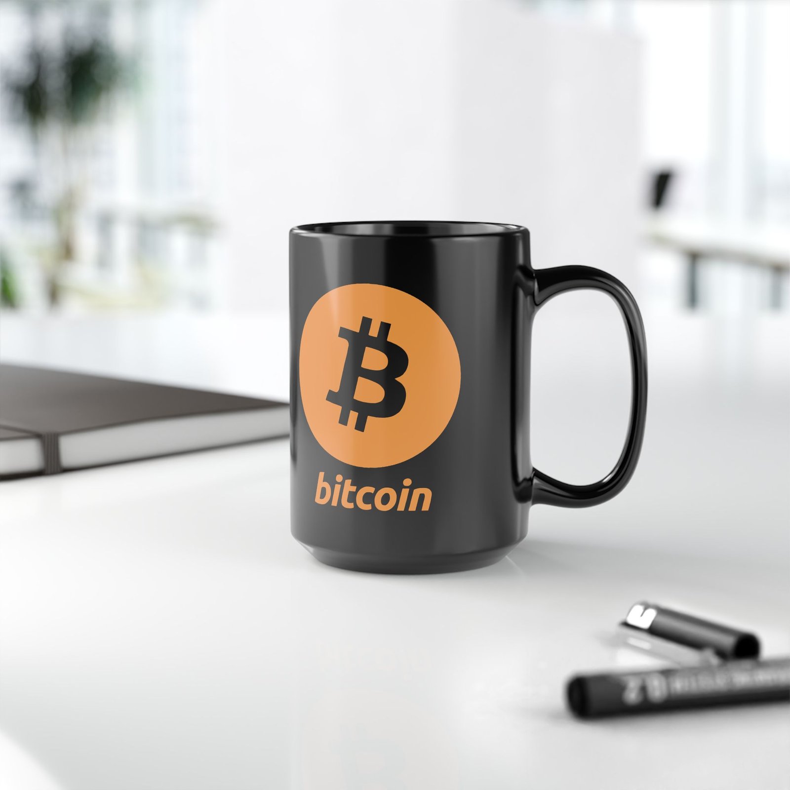₿☕ Bitcoin Black Mug – Sip & HODL - Image 9
