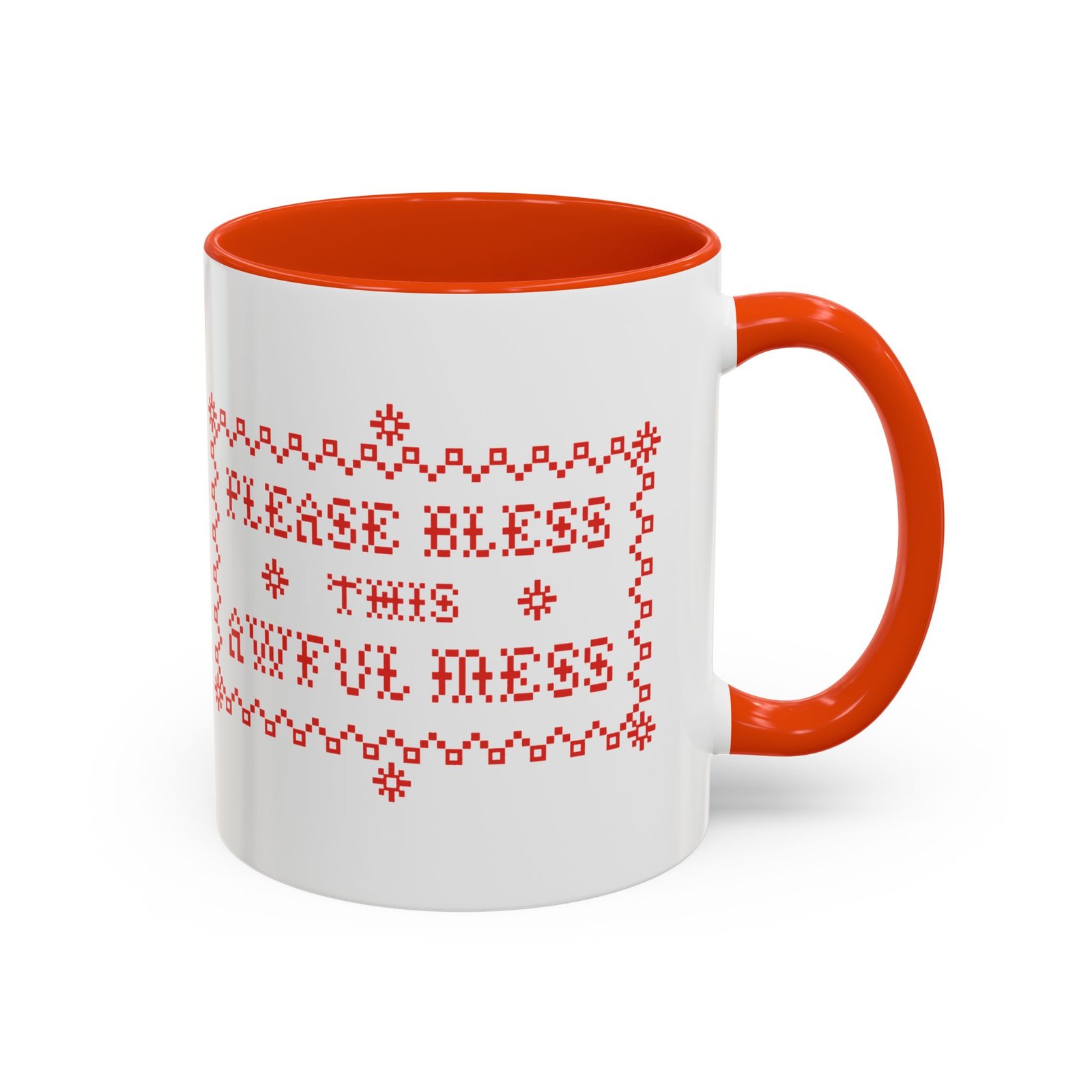 🧵☕ Please Bless This Awful Mess Accent Mug – Sip Through the Chaos - Image 19