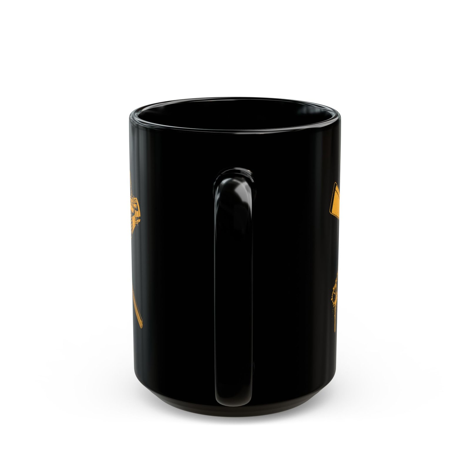 π«πͺ Groovy Black Mug β Hail to the Caffeine, Baby - Image 10