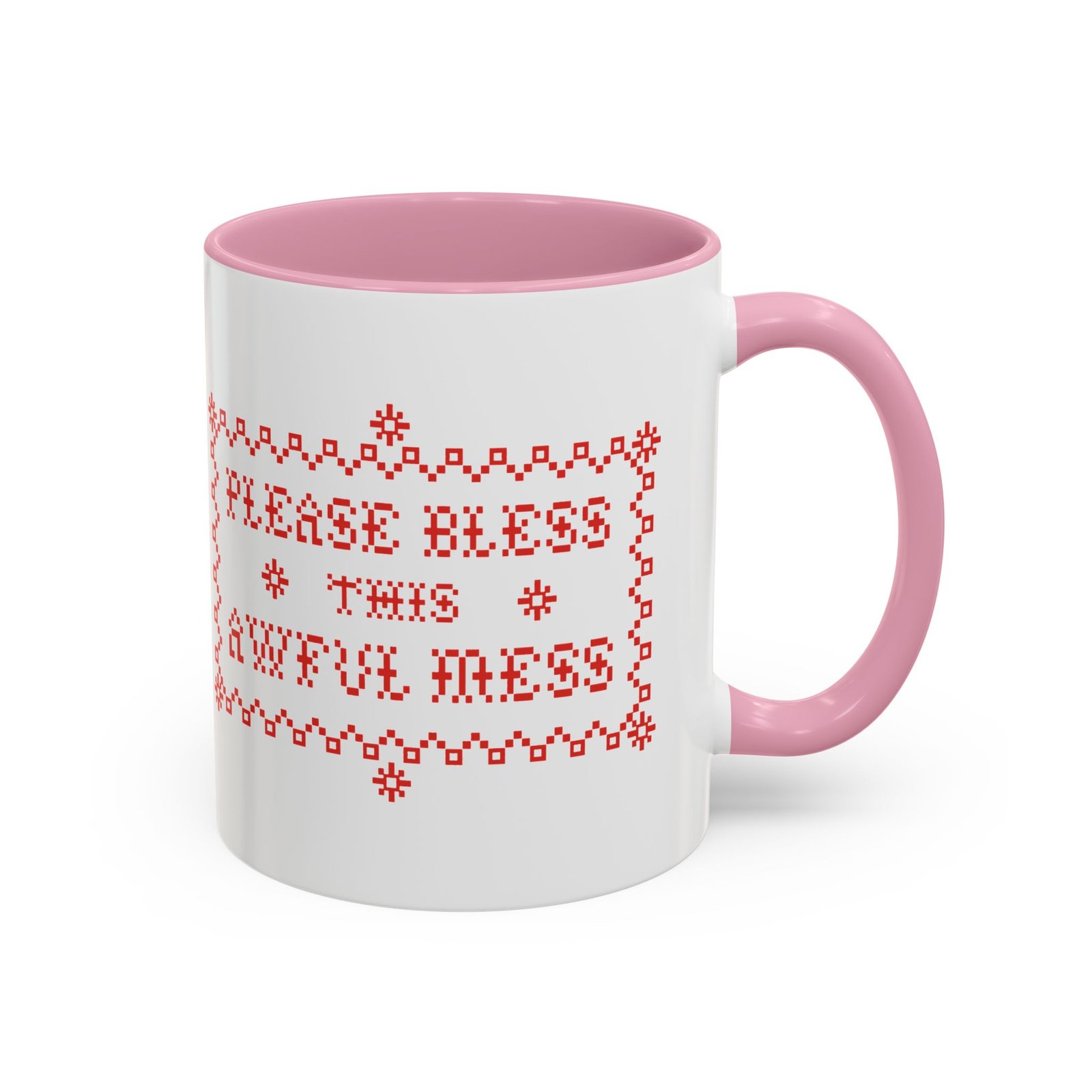 🧵☕ Please Bless This Awful Mess Accent Mug – Sip Through the Chaos - Image 21
