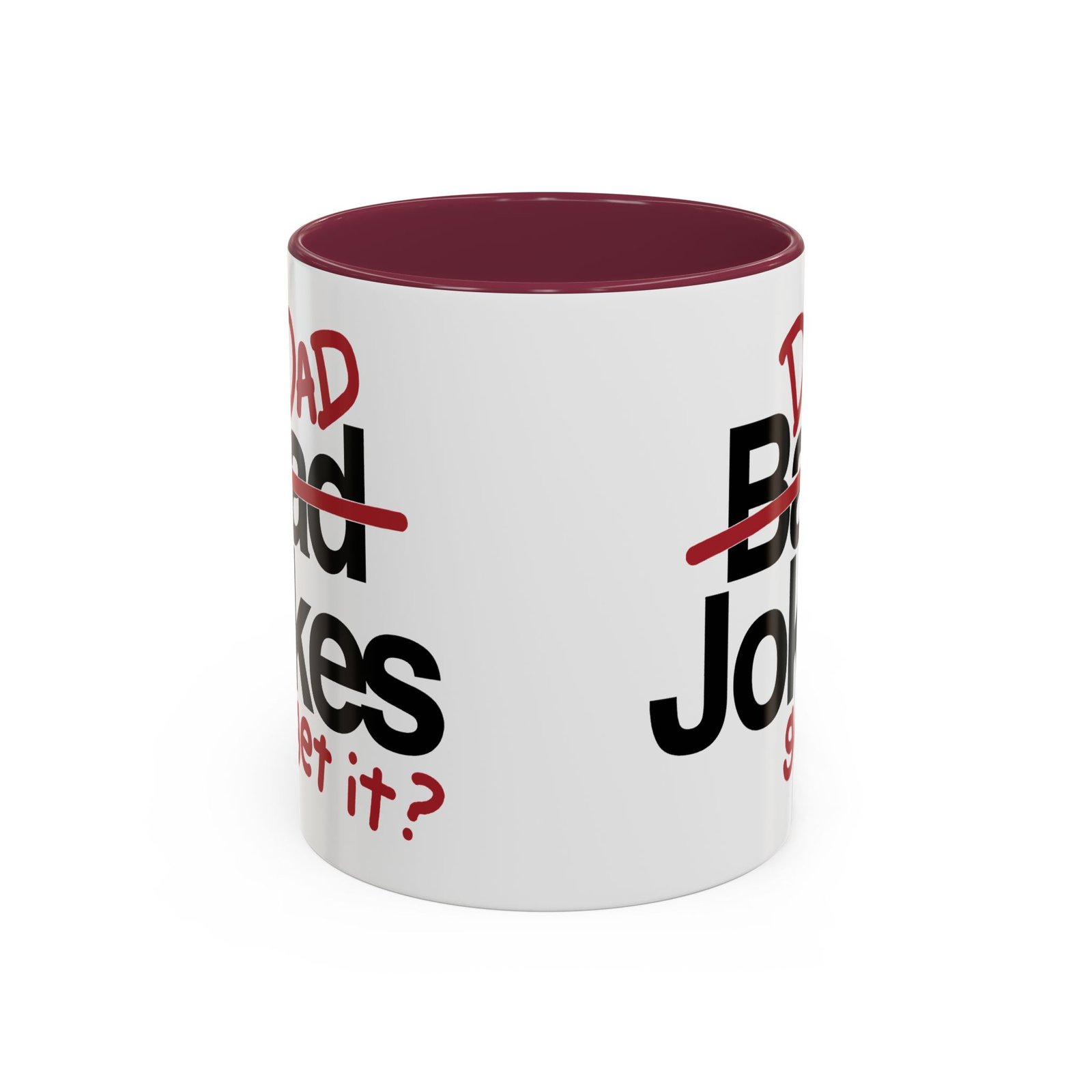 ☕ Dad Jokes Color Accent Mug – Get It? You Will. - Image 4