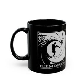 🕴️ Ministry of Silly Walks x James Bond Black Mug – Sip with Style... and a Stumble