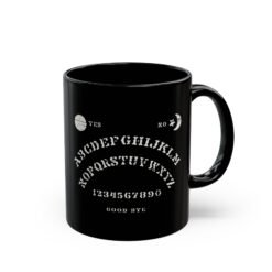 ☕🔮 Ouija Board Black Mug – Sip with a Spirit of Mystery