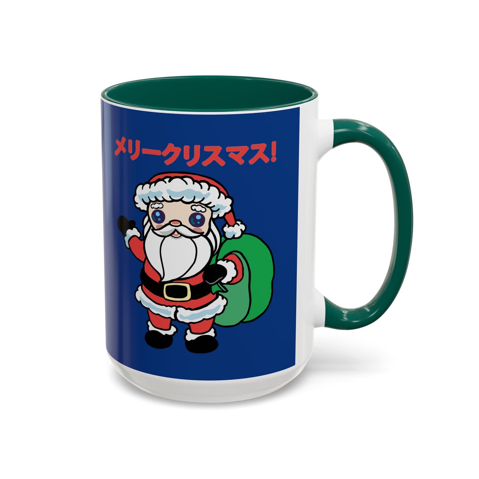 ☕ Kawaii Santa Color Accent Mug – メリークリスマス with Every Sip - Image 17