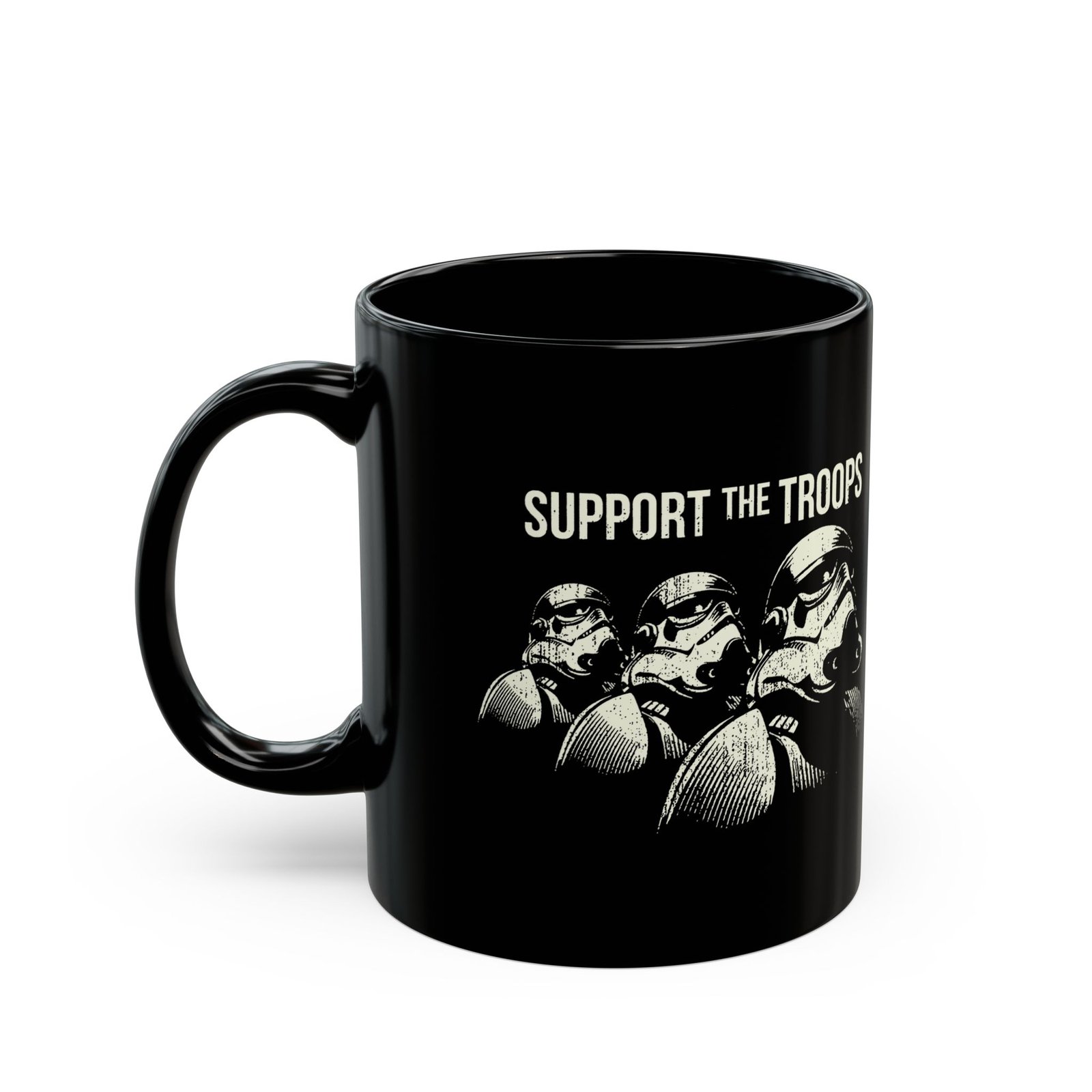 ☕ Support the Troops Black Mug – Fuel Your Day, Empire Style - Image 2