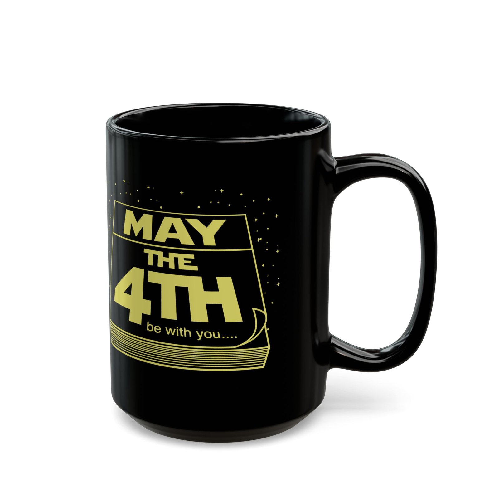 βπ
π May the 4th Be With You Black Mug β Sip Like Itβs a Galactic Holiday - Image 5