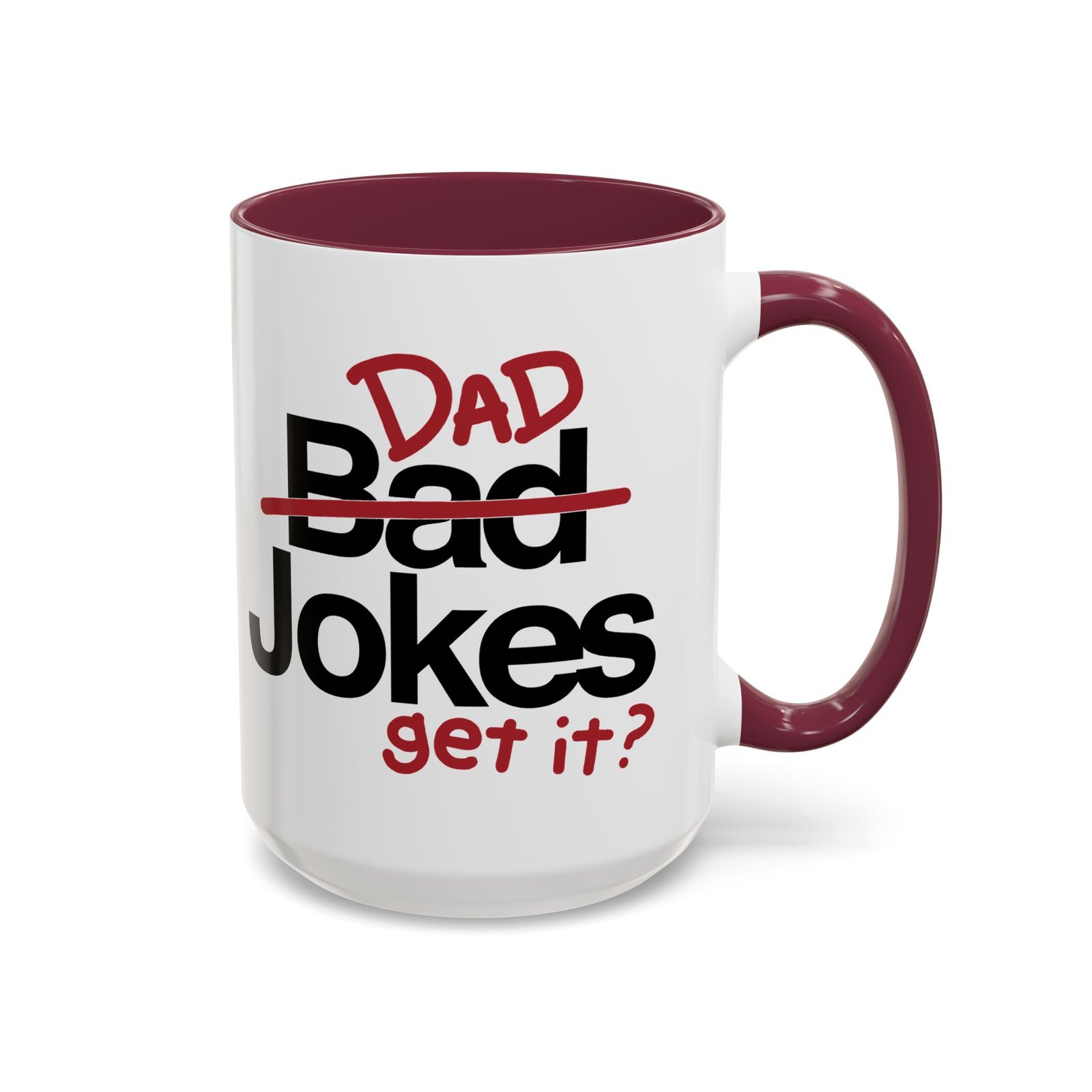 ☕ Dad Jokes Color Accent Mug – Get It? You Will. - Image 16