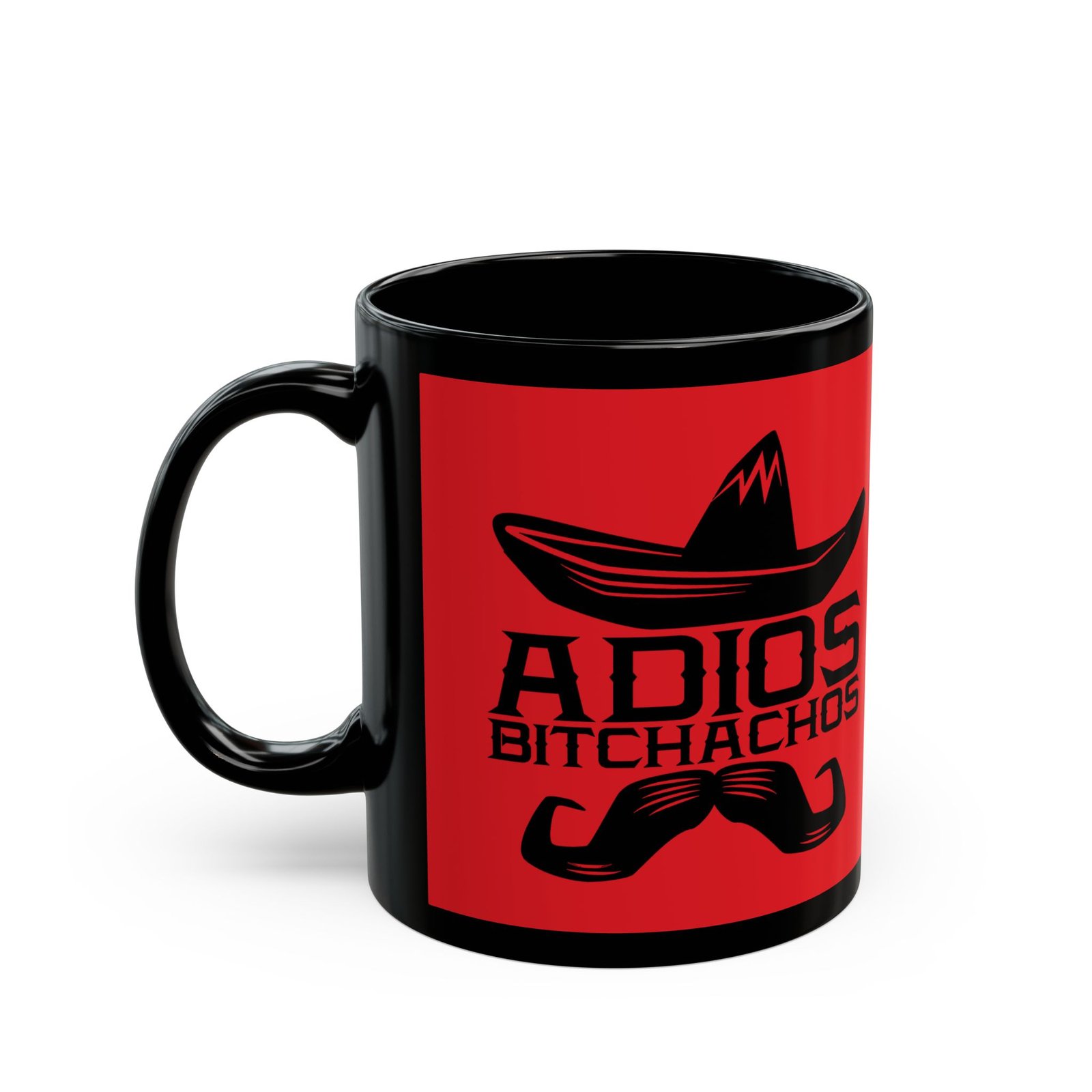 🌵 Adiós, Bitchachos Black Mug – Bold Brews & Even Bolder Goodbyes - Image 2