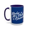 ☕ Baby It’s Cold Outside Color Accent Mug – Sip into the Season