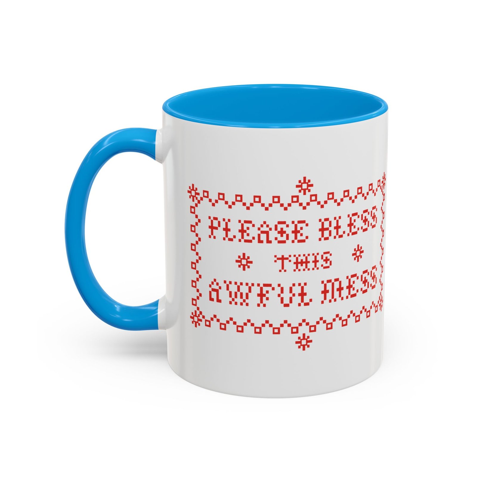 🧵☕ Please Bless This Awful Mess Accent Mug – Sip Through the Chaos - Image 14