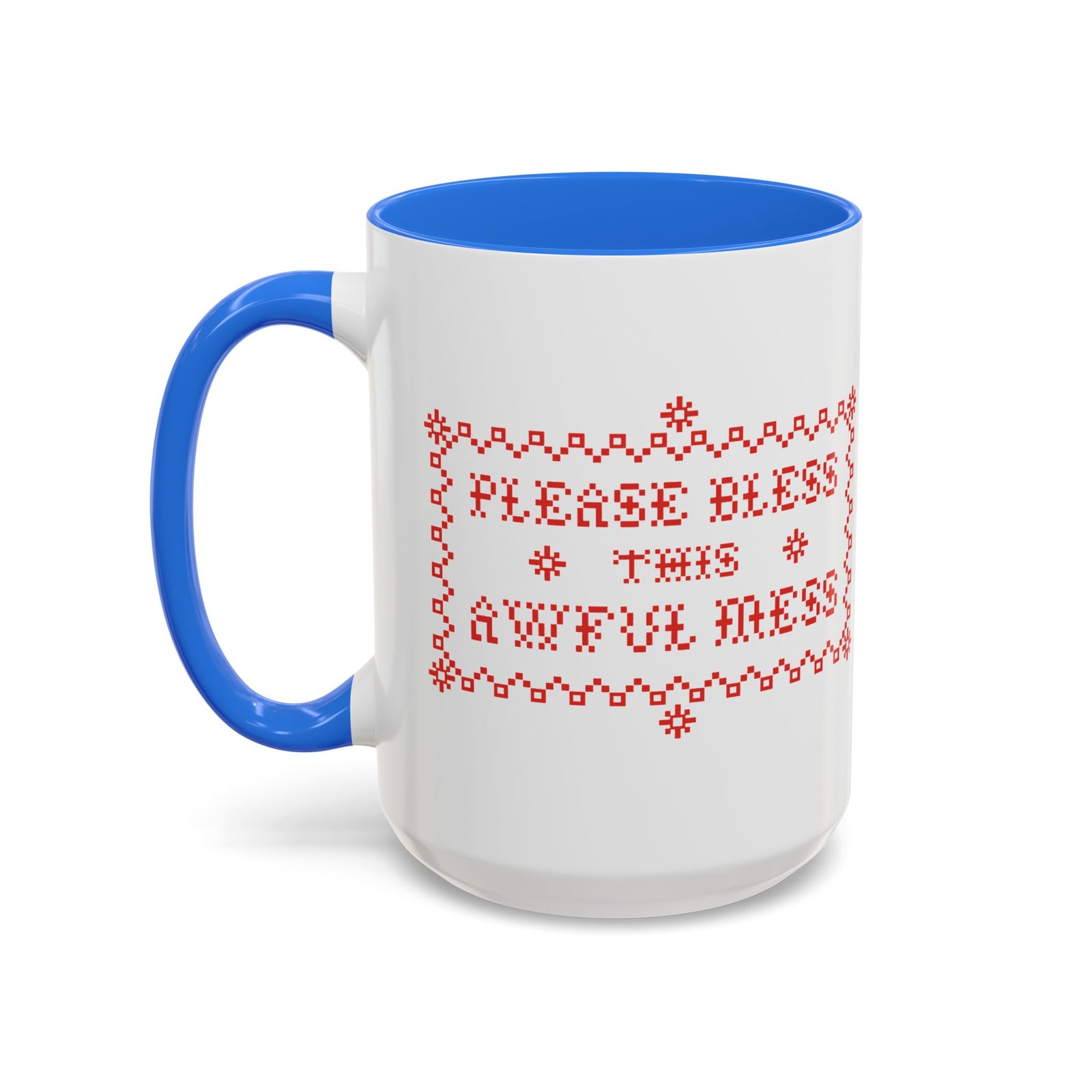 🧵☕ Please Bless This Awful Mess Accent Mug – Sip Through the Chaos - Image 30