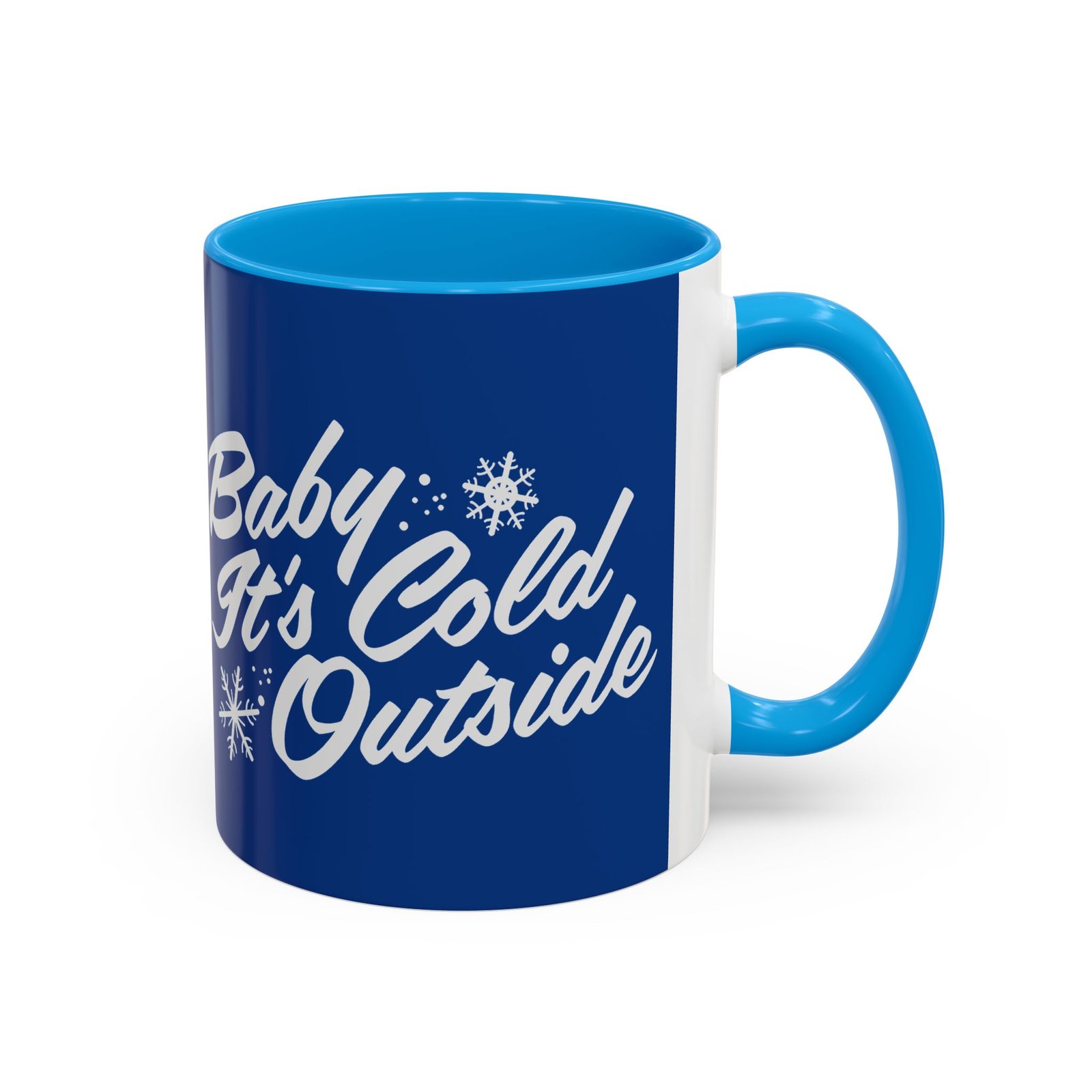 ☕ Baby It’s Cold Outside Color Accent Mug – Sip into the Season - Image 9