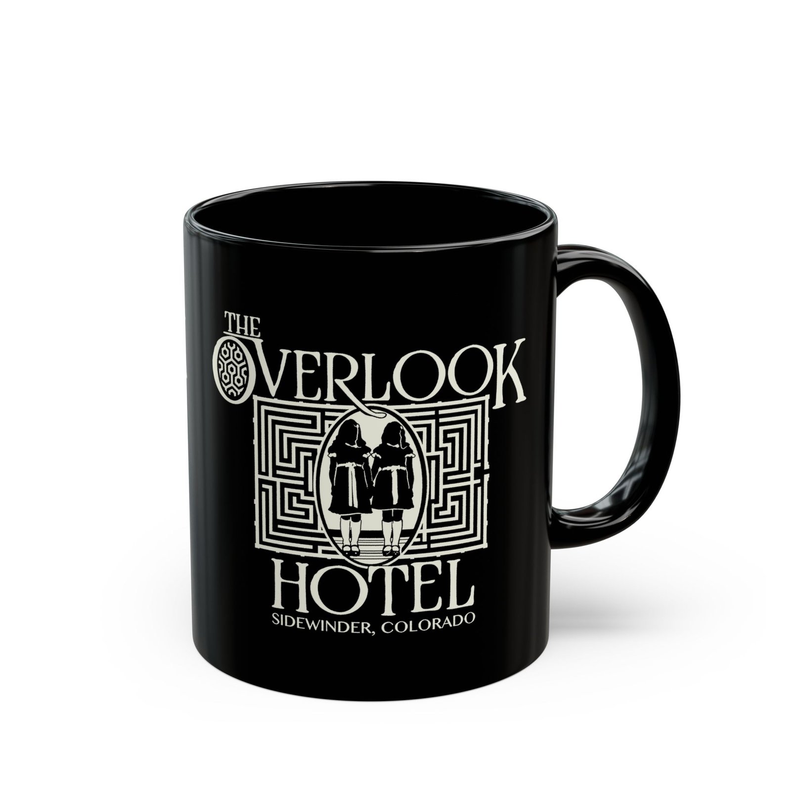 ☕ Overlook Hotel Black Mug – A Twisted Tribute to a Chilling Classic