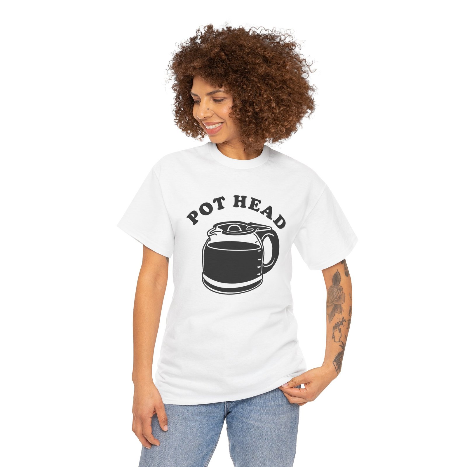 Pot Head - Unisex T-Shirt – Powered by Coffee - Image 5