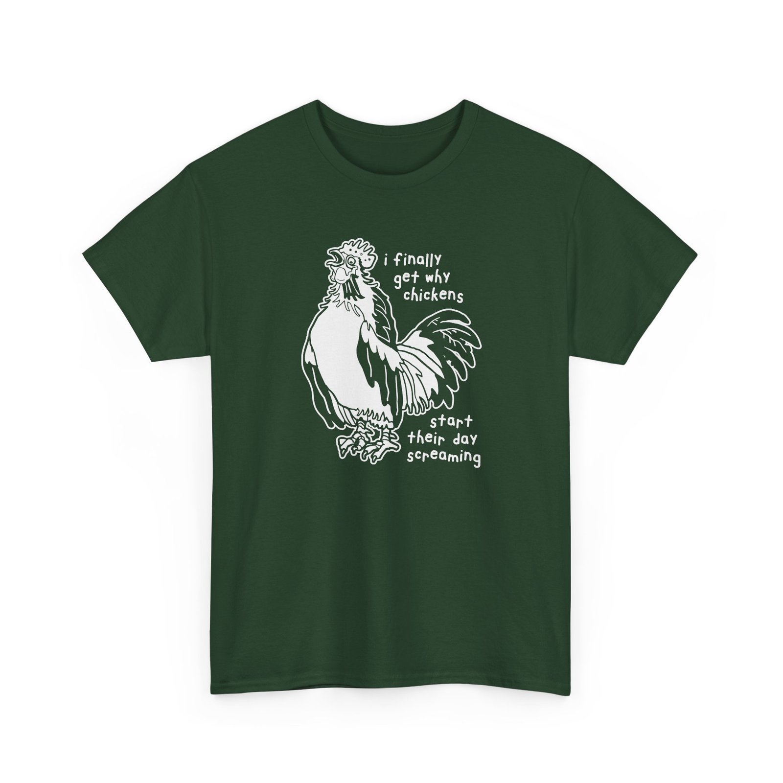 Why Chickens Start Their Day Screaming - Unisex T-Shirt - Image 20