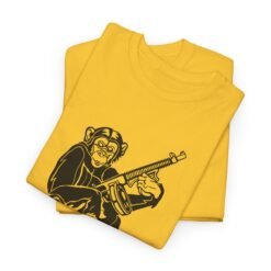 Alternative view of Chimp Chaos - Unisex T-Shirt – When Curiosity Meets Pure Mayhem