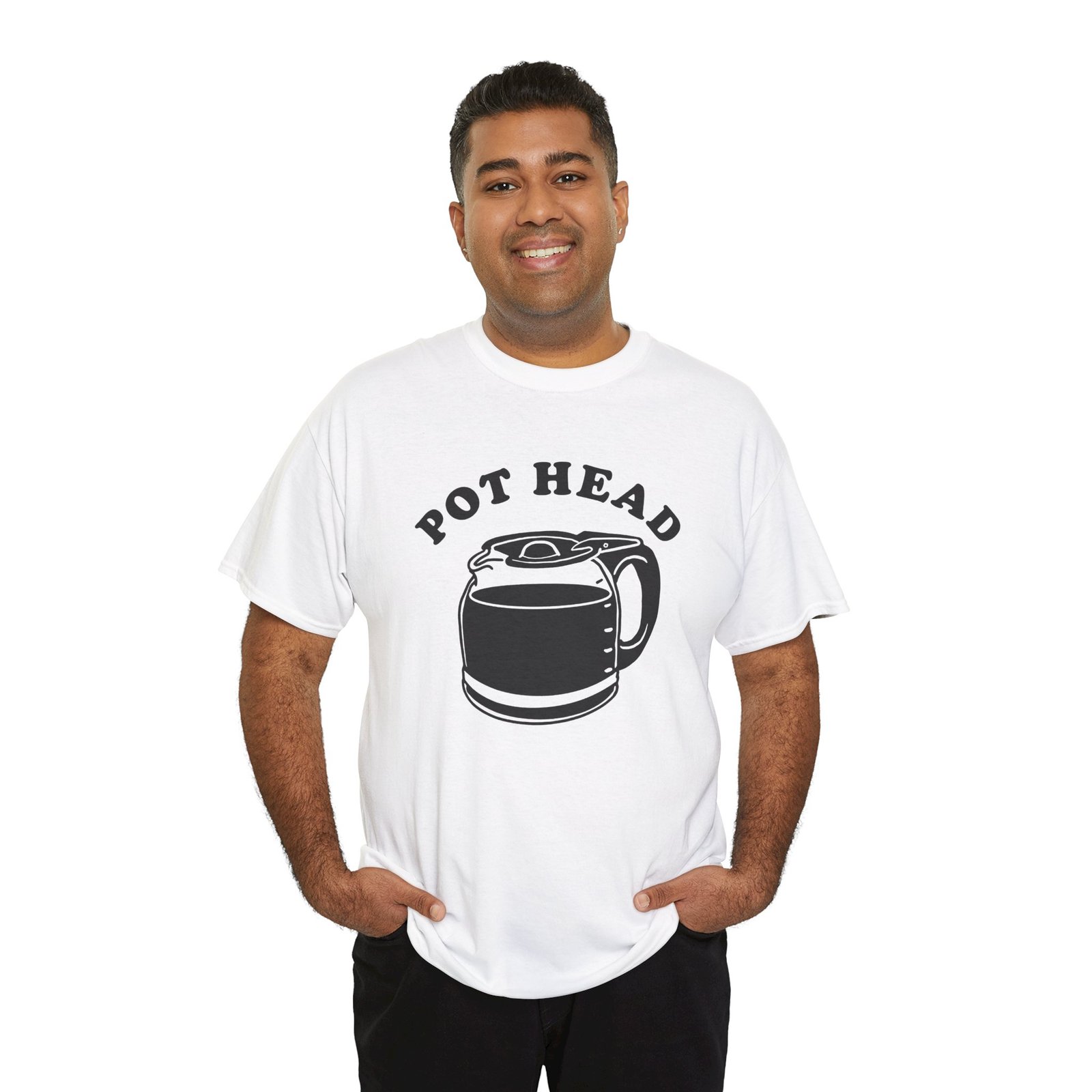 Pot Head - Unisex T-Shirt – Powered by Coffee - Image 3
