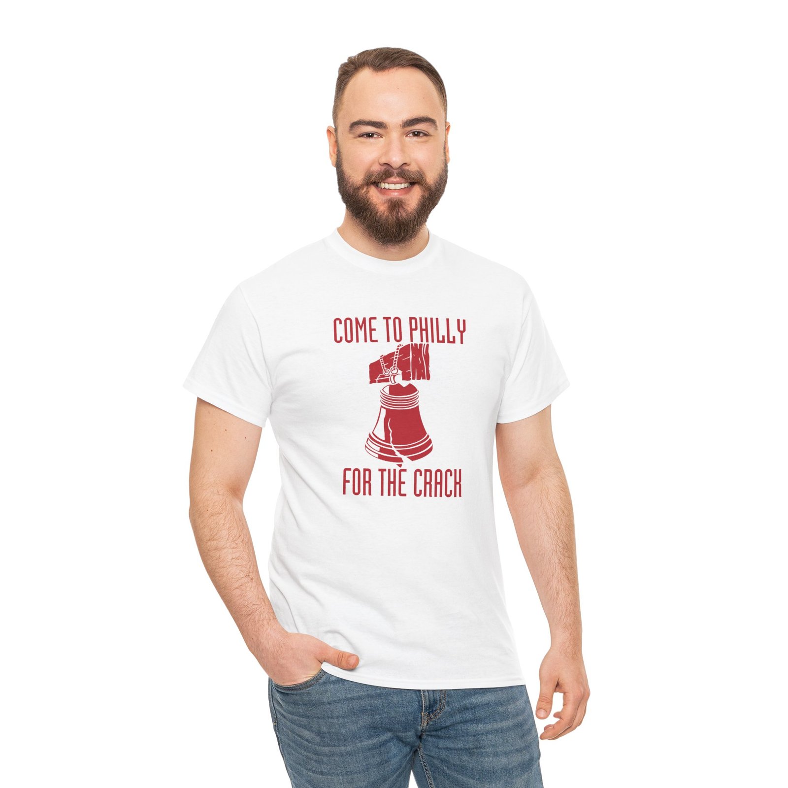 Come to Philly for the Crack - Unisex T-Shirt – History Has Never Been Funnier - Image 2