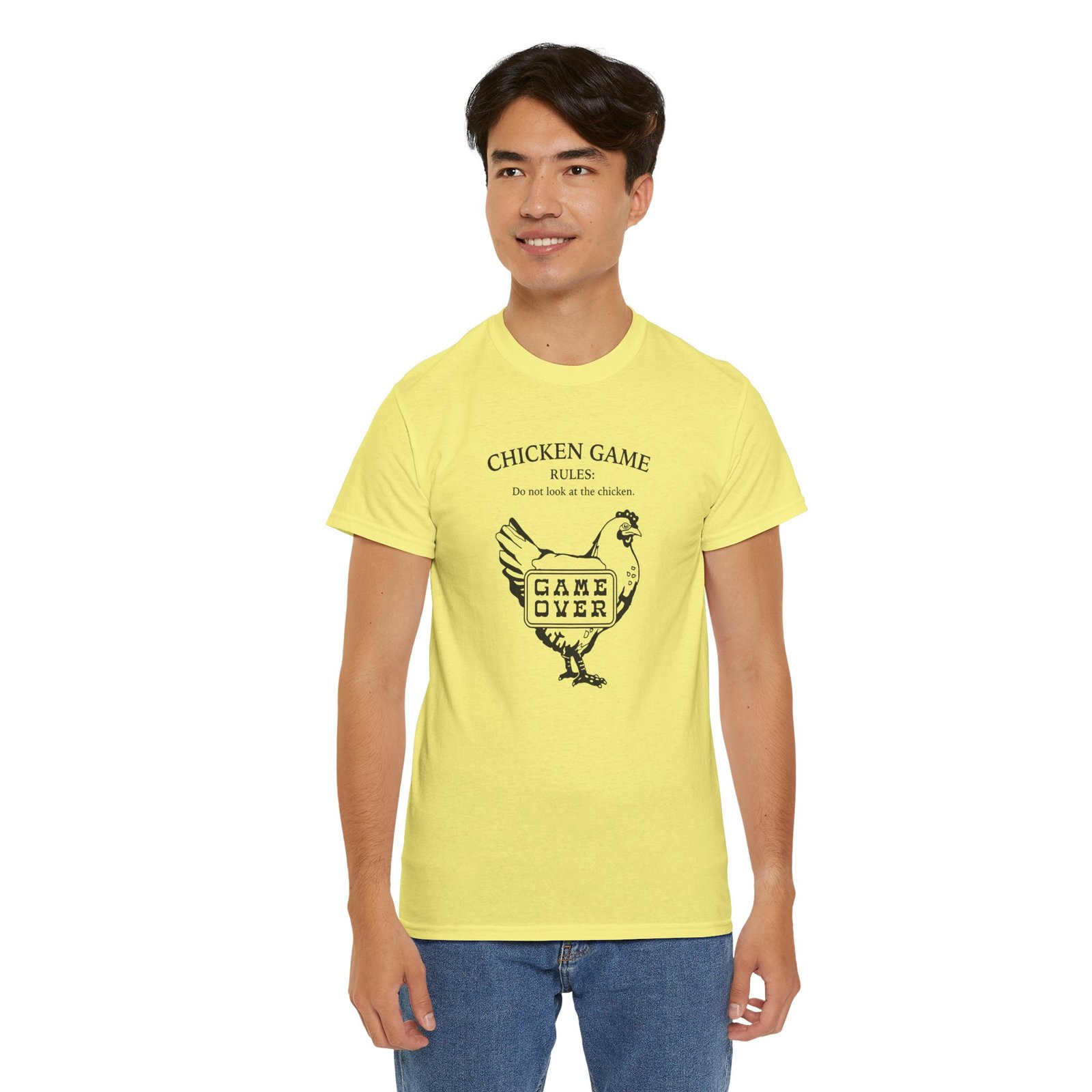 Chicken Game Rules: Do Not Look at the Chicken - Unisex T-Shirt – You Already Lost - Image 12
