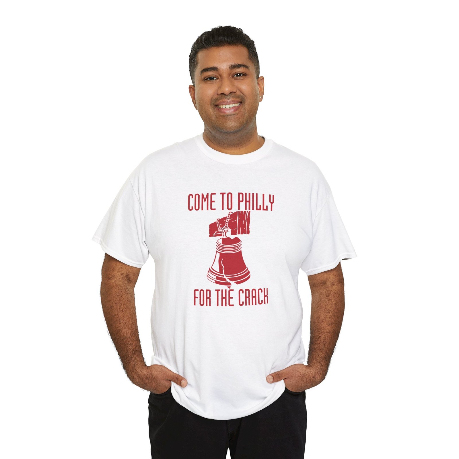Come to Philly for the Crack - Unisex T-Shirt – History Has Never Been Funnier - Image 3
