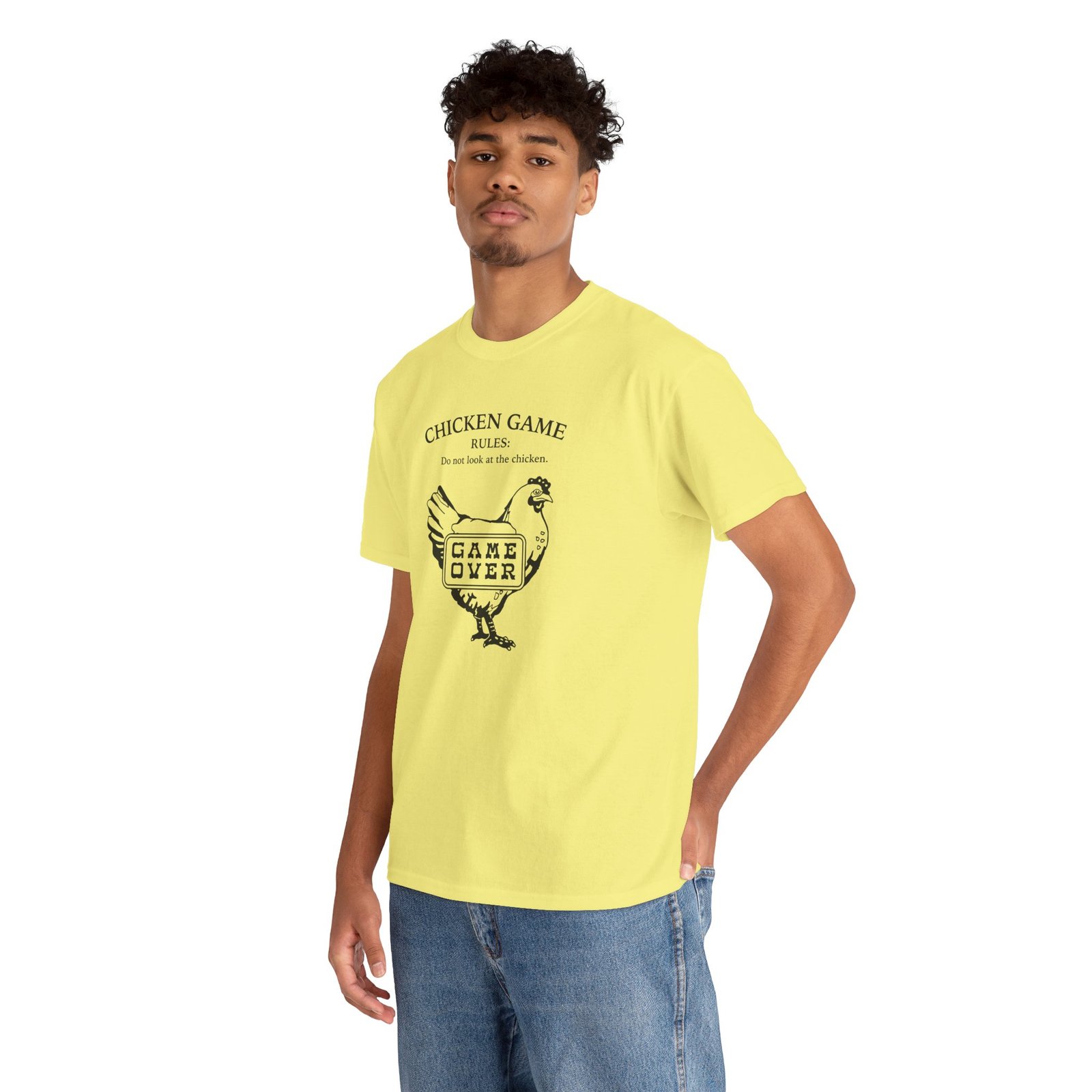 Chicken Game Rules: Do Not Look at the Chicken - Unisex T-Shirt – You Already Lost - Image 8