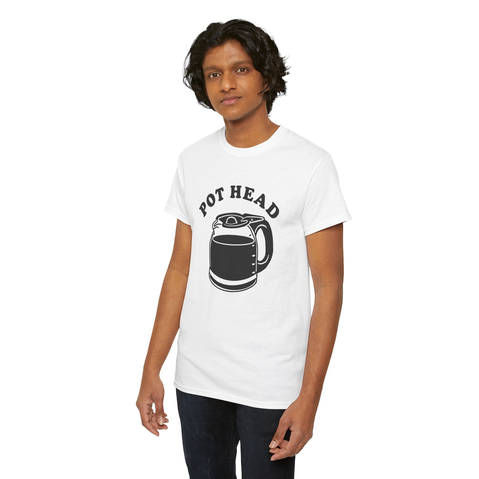Pot Head - Unisex T-Shirt – Powered by Coffee - Image 4