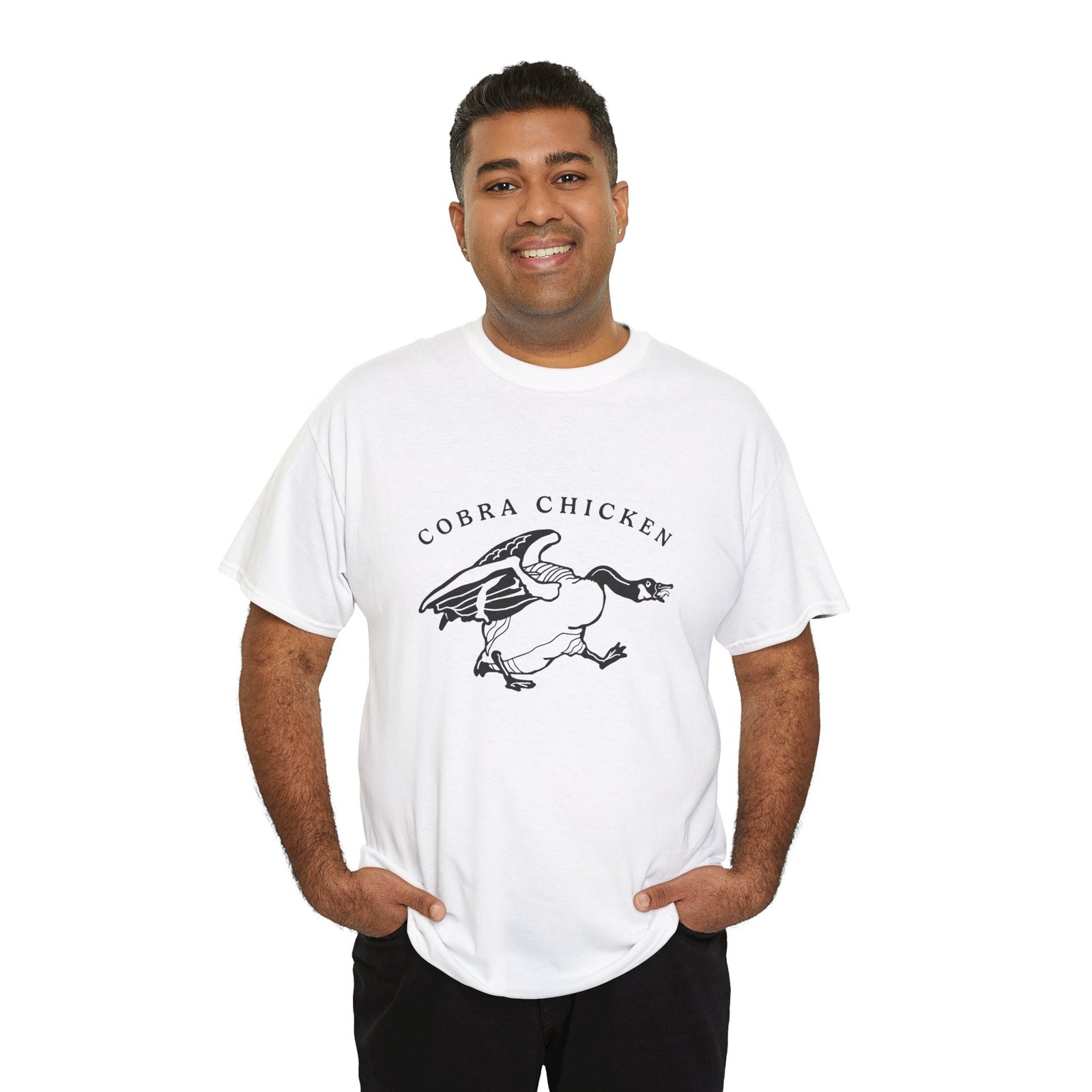 Cobra Chicken - Unisex T-Shirt – Feathered Fury Unleashed - Image 3
