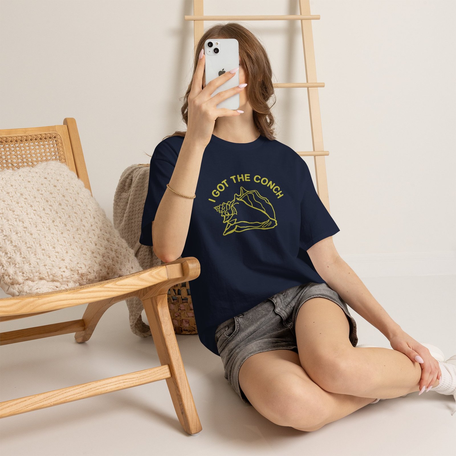 I Have the Conch - Unisex T-Shirt – The Floor Is Officially Yours - Image 3