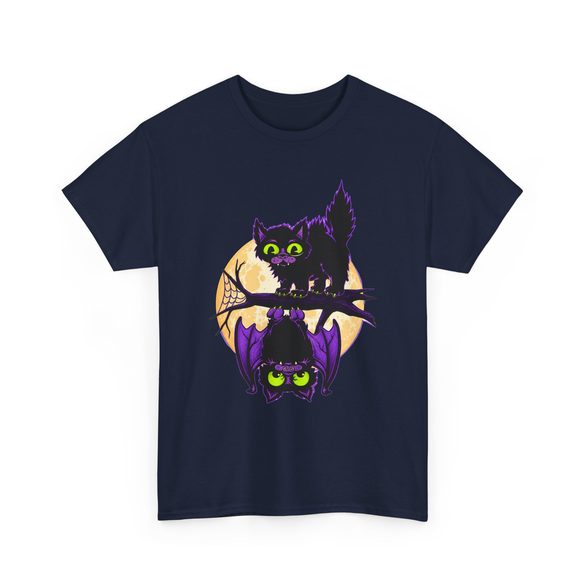 Spooky and Sweet Halloween Scene - Unisex T-Shirt - Image 17
