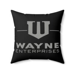 Alternative view of Wayne Enterprises - Faux Suede Throw Pillow – Executive Style from Gotham City