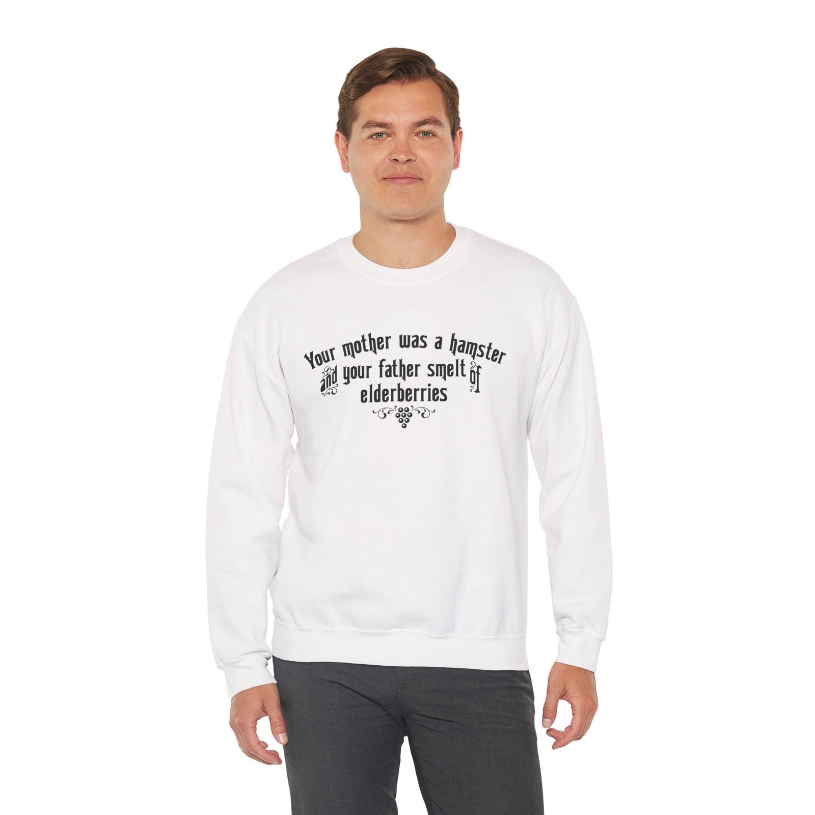 Your Mother Was a Hamster - Unisex Sweatshirt – Medieval Insults Never Felt So Cozy - Image 6