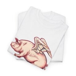 Flying Pig - Unisex T-Shirt – Because Anything’s Possible - Image 3