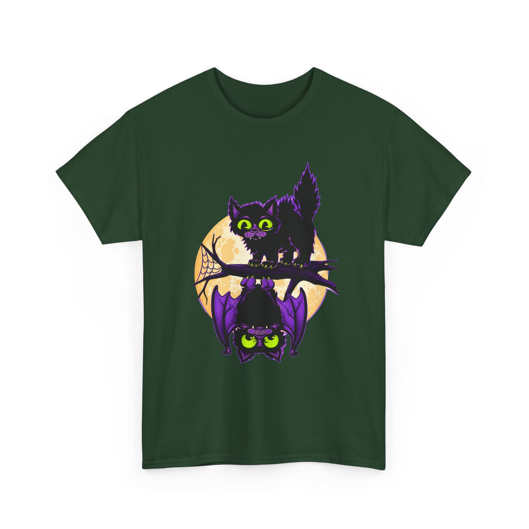 Spooky and Sweet Halloween Scene - Unisex T-Shirt - Image 14