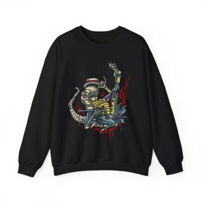 👶👽 Dancing Baby Xenomorph Unisex Sweatshirt – Alien Moves, Earthly Comfort